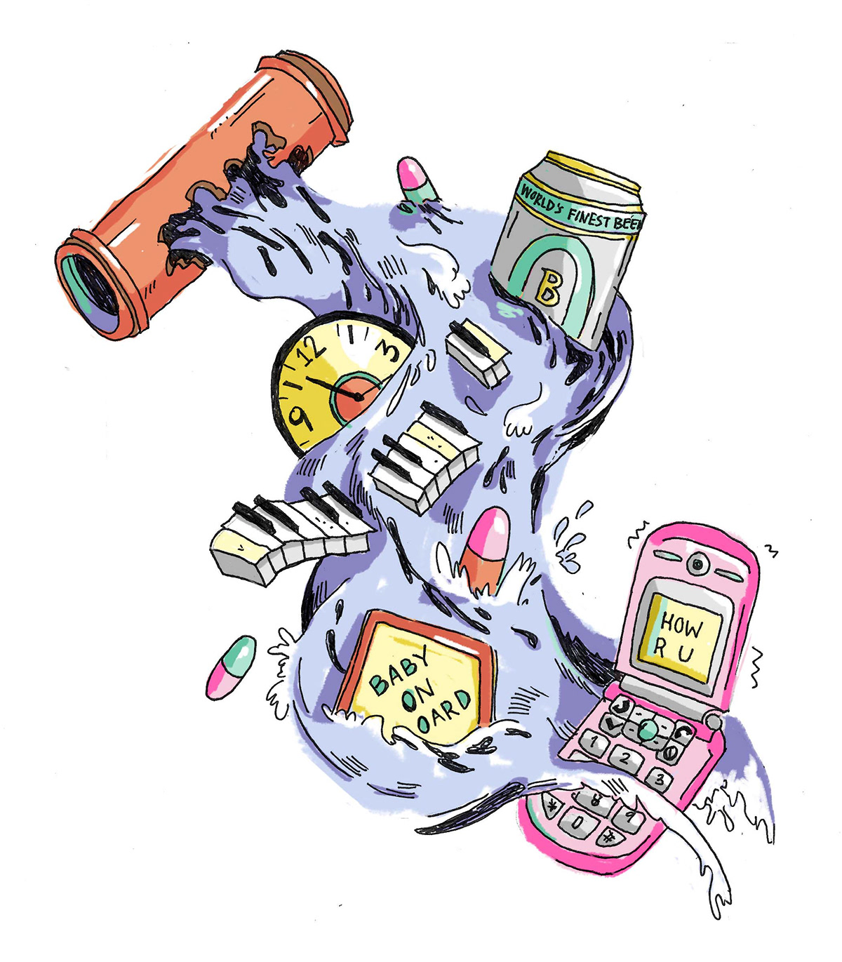 1200x1371 Broken Pencil Mag Editorial Illustrations On Pantone Canvas Gallery