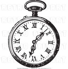 236x240 Alice In Wonderland Pocket Watch Clipart