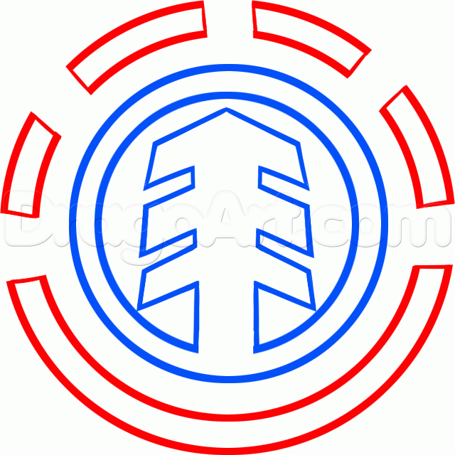 640x640 How To Draw The Elemental Skateboard Logo, Step