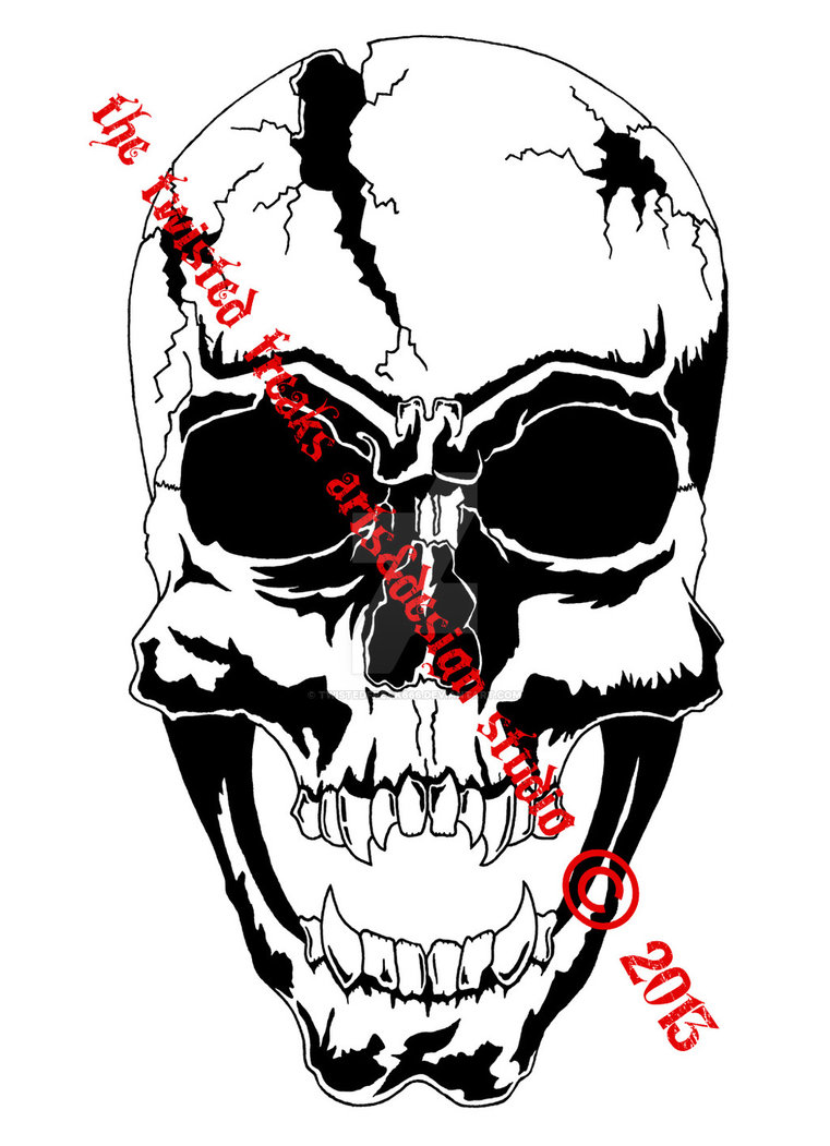 761x1051 Cracked Skull