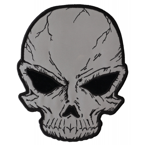 500x500 reflective skull large back patch skull patches thecheapplace