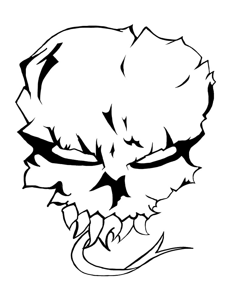 Broken Skull Drawing | Free download on ClipArtMag