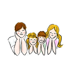 270x240 Kids Drawing Happy Family On Wall With Chalk, Cartoon Broken