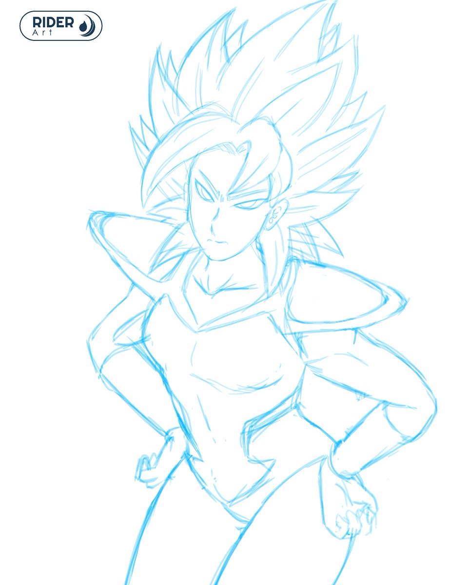 960x1200 Sketch For A Fanart Of The Female Version Of Broly That I Was
