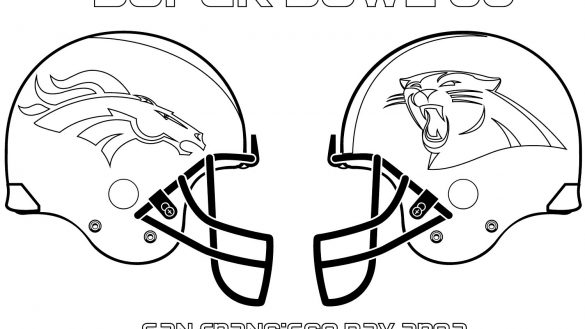 585x329 Crafty Design Denver Broncos Coloring Pages Unique Logo Drawing