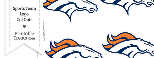 610x229 Bold Idea Denver Broncos Printable Logo Small Cut Outs Treats Com