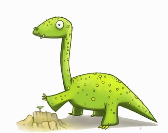 340x270 brontosaurus art etsy