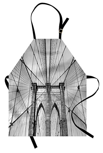 409x606 Lunarable Landscape Apron, Usa New York Brooklyn
