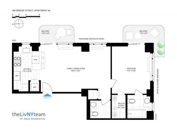 600x444 Bridgeview Tower, Bridge Street, Unit