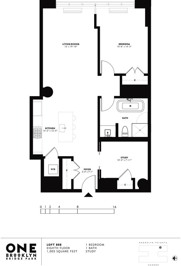 600x880 One Brooklyn Bridge Park, Furman Street, Unit