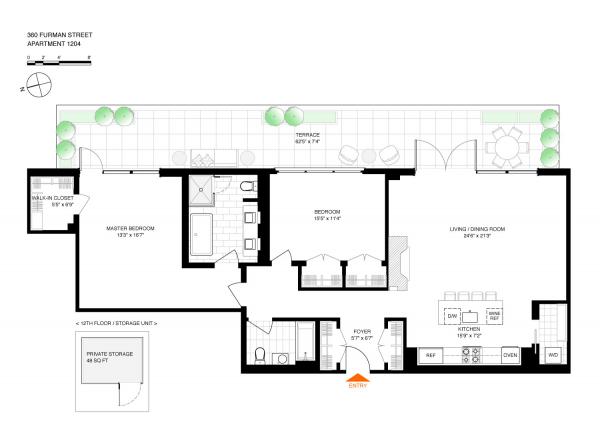 600x448 One Brooklyn Bridge Park, Furman Street, Unit