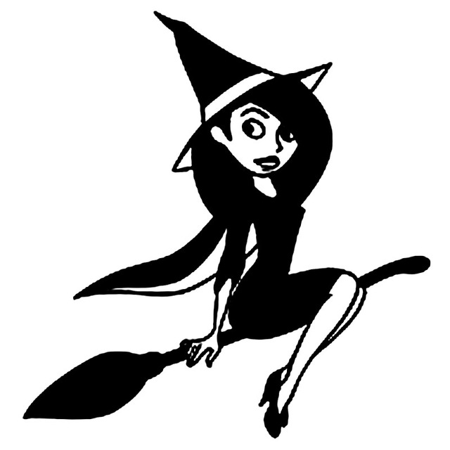 640x640 Broom Drawing Witch Hat For Free Download
