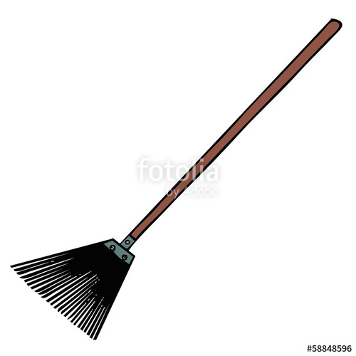 500x500 Vector Drawing Of A Broom Stock Image And Royalty Free Vector