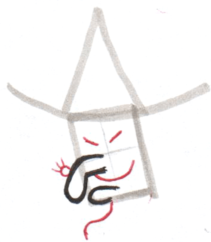 300x344 How To Draw Witch Flying Broomstick Halloween Drawing Tutorial