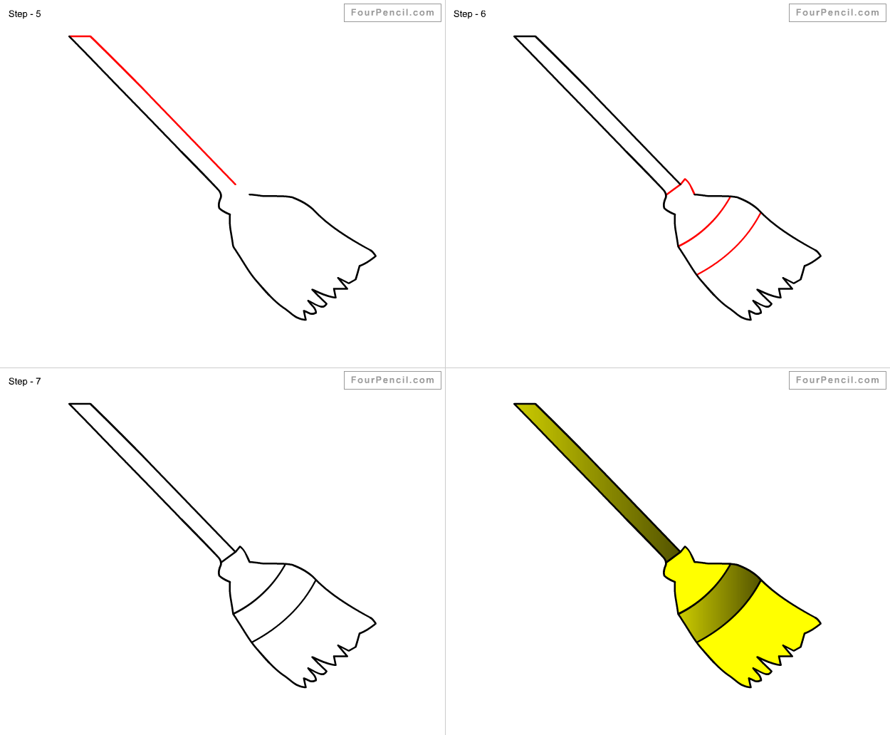 1250x1032 Huge Collection Of 'broom Drawing' Download More Than Images