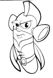 205x300 Care Bear Coloring Pages Exciting Veggie Tales Larry Boy Coloring