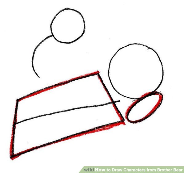 598x560 How To Draw Characters From Brother Bear Steps
