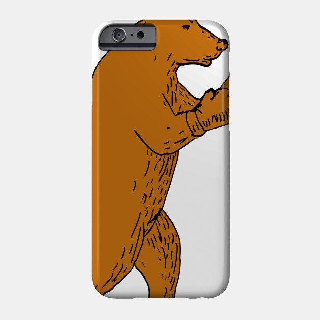 630x630 Brown Bear Boxing Stance Drawing