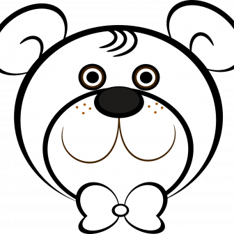 336x336 Brown Bear Face Drawing Cute Geometric Teddy Koala Angry I Fertility