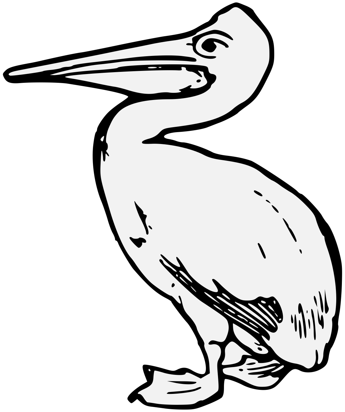 1106x1319 Collection Of Free Pelican Drawing Sea Bird Download On Ui Ex