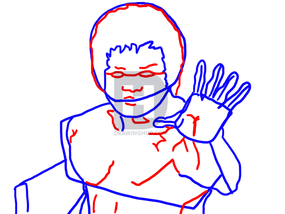 960x720 How To Draw Bruce Lee, Enter The Dragon, Step