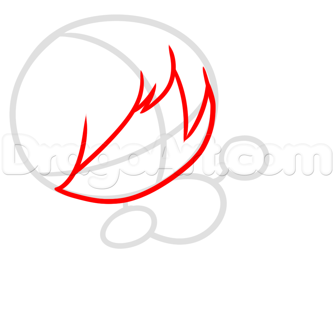 1065x1029 Draw Chibi Bruce Lee, Step