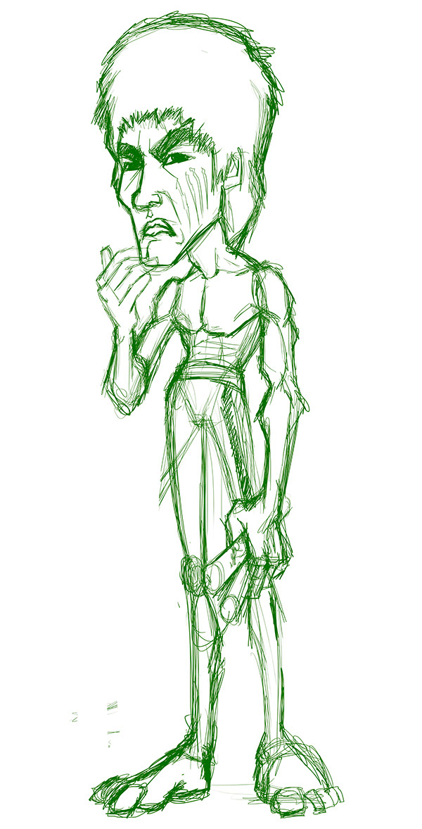 600x1178 El Gran Bruce Lee! On Wacom Gallery