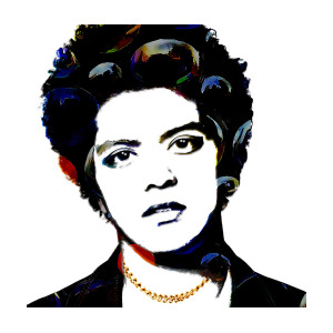 300x300 Bruno Mars Art Digital Art