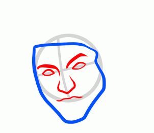 302x262 Draw Bruno Mars Easy, Step