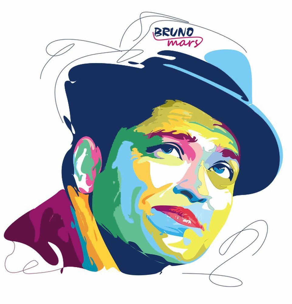 961x1000 Placa Decorativa Bruno Mars Pop Arts No Podium