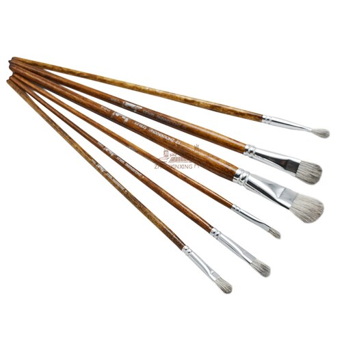 500x500 Squirrel Hair Brush Watercolor Acrylic Paint Brush Set For Drawing