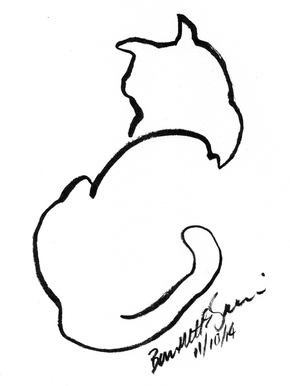 1000x1332 Daily Sketch Back To Front The Creative Cat