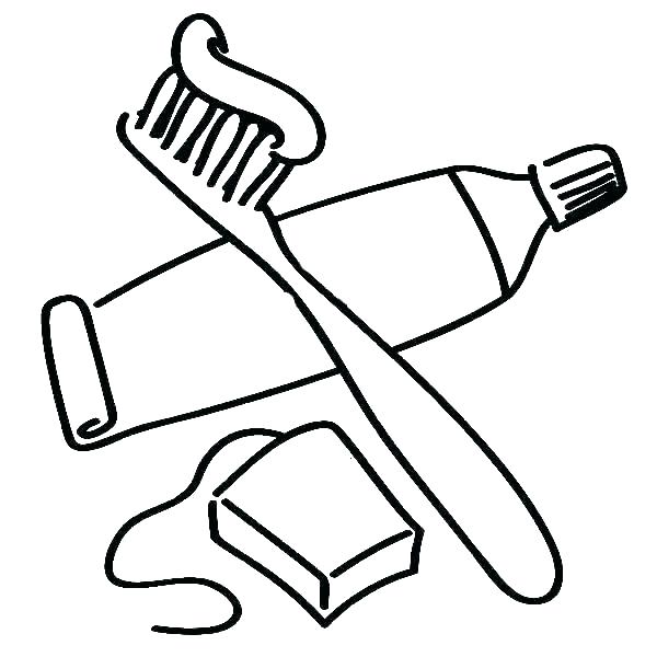 600x600 Toothbrush Drawing Printable For Free Download