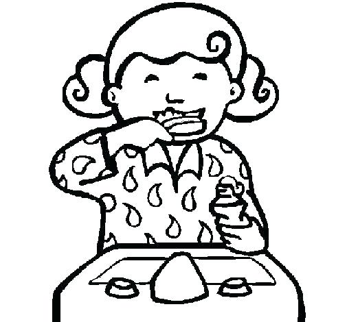 505x470 Brushing Your Teeth Coloring Pages