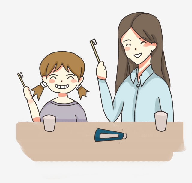 640x610 The Child Brushing His Teeth, Tooth, Cartoon Hand Drawing