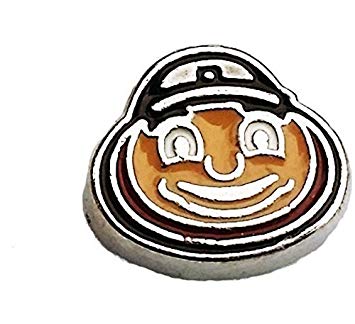 355x324 the buckeye bead the ohio state university brutus floating locket