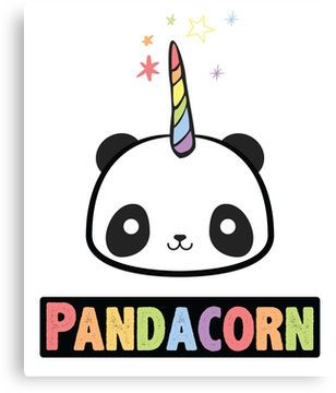 308x360 The Original Pandacorn Unicorn Panda Kawaii Funny Rainbow Graphic