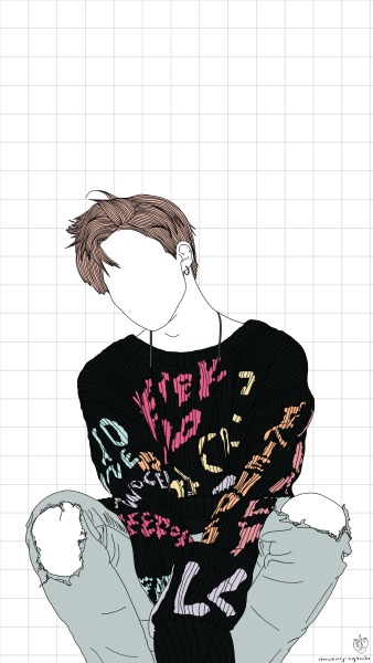 338x600 Jimin Lineart Tumblr