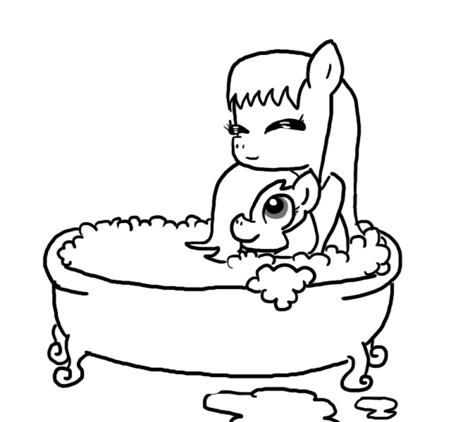 Bubble Bath Drawing