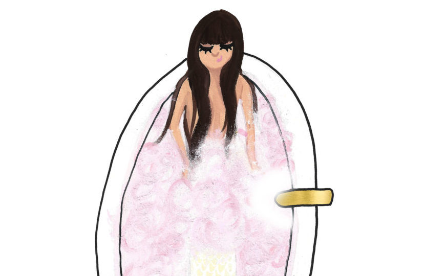 830x540 National Bubble Bath Day Mermaid Illustration