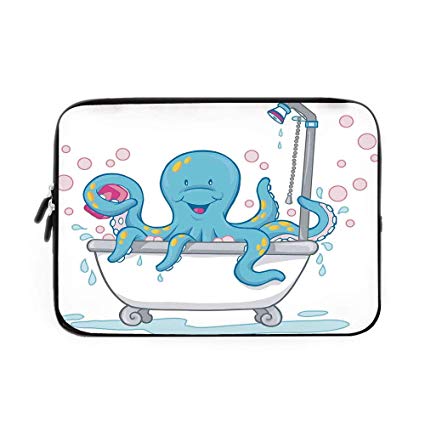 425x425 octopus decor laptop sleeve bag,neoprene sleeve case