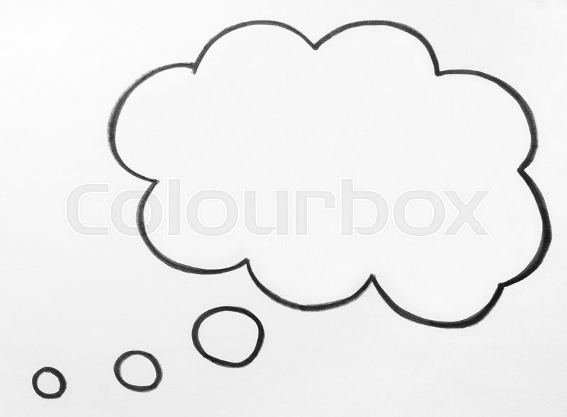 800x589 Thought Cloud And Thinking Speech Stock Image Colourbox