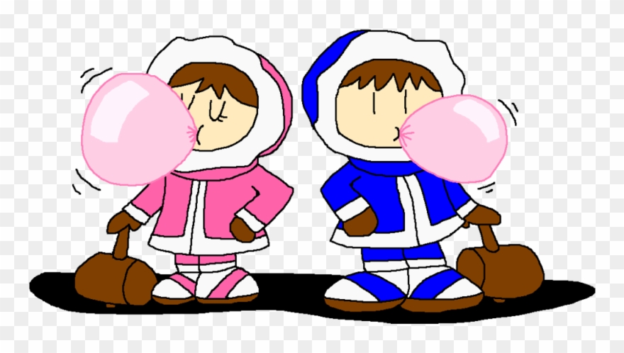 880x498 Ice Climbers Blowing Bubble Gum