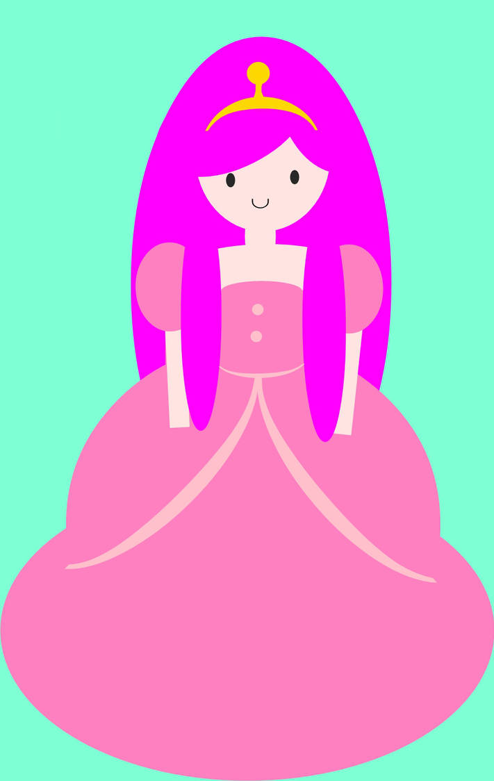 711x1124 Princess Bubble Gum Drawing Using Simple Shapes