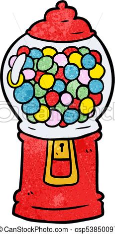 231x470 Cartoon Gumball Machine Vectors