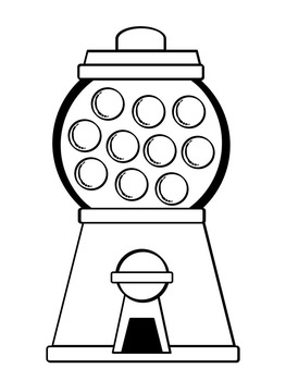 263x350 Gumball Machine Coloring