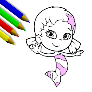 300x300 bubble guppies coloring book drawing game apk