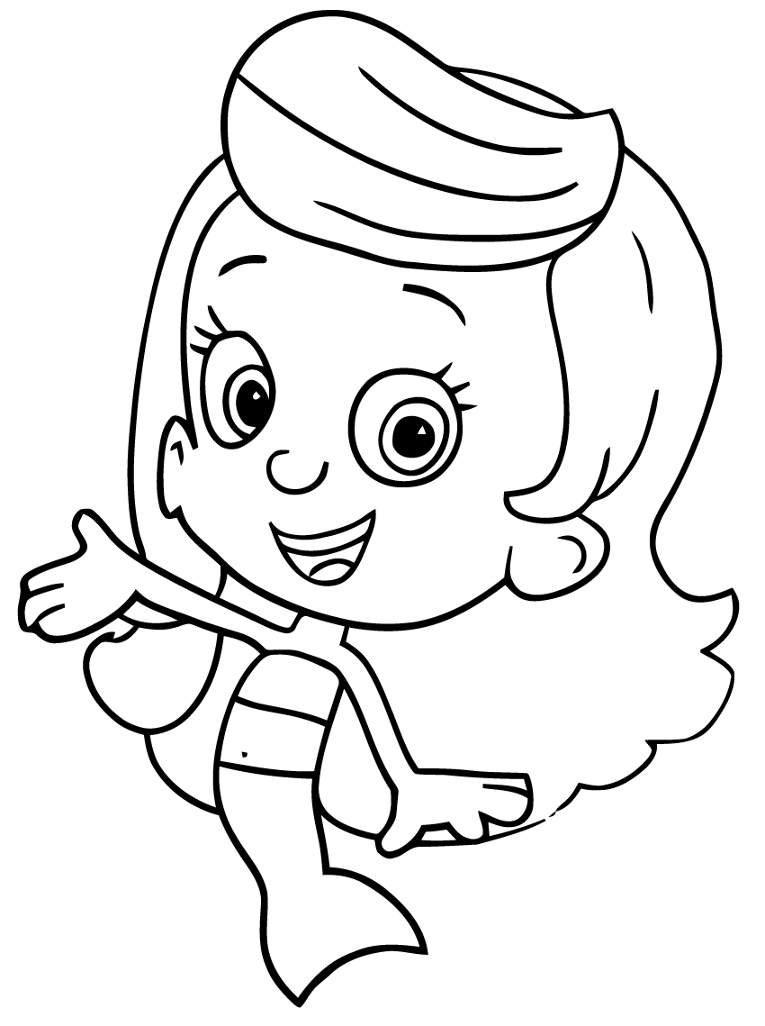 Bubble Guppies Poster Outline