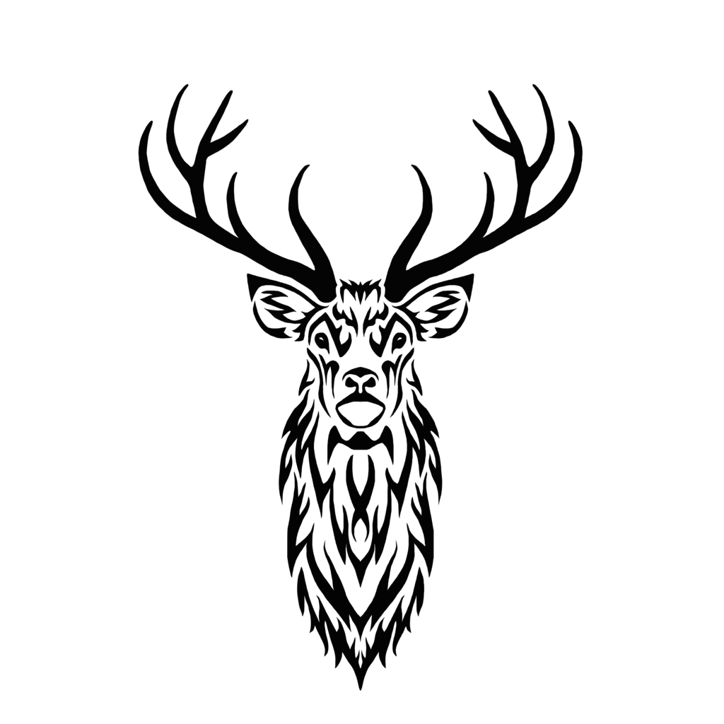 1024x1024 Collection Of Free Buck Drawing Tribal Download On Ui Ex