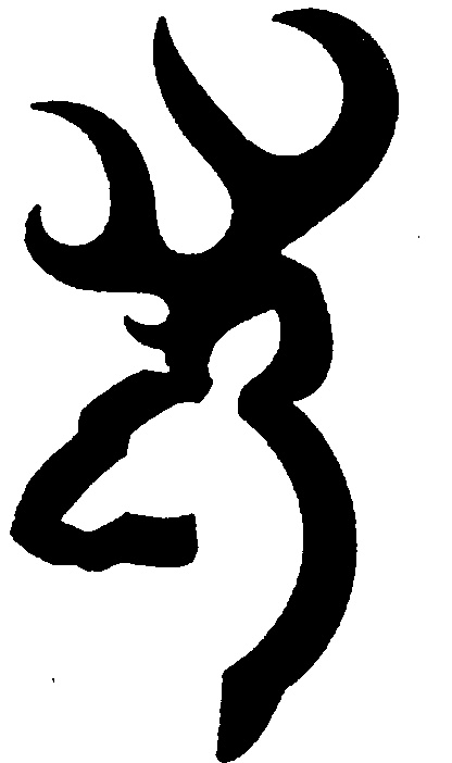 416x702 browning symbol browning deer head drawings clipart diy
